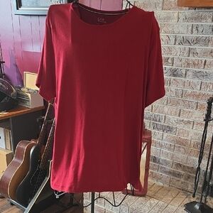 Croft & Barrow Women's Short Sleeve Red Tee